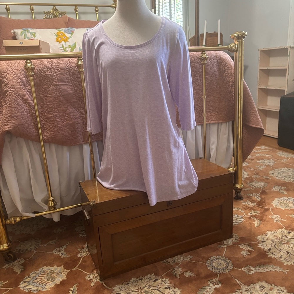 J. Jill Light Purple Long Sleeve Top